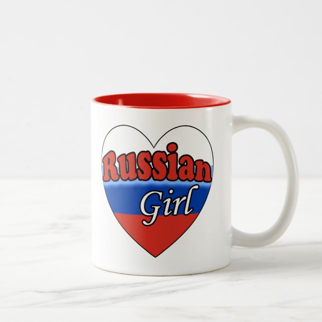 Tasse 2 Couleurs Fille russe (Droit)