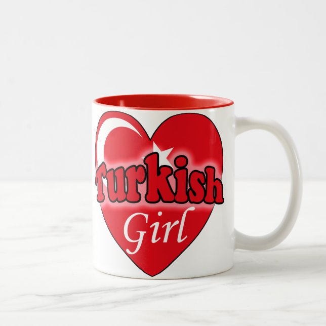 Tasse 2 Couleurs Fille turque (Droit)