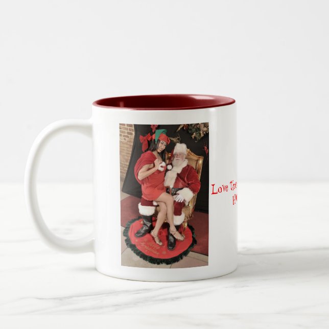 Tasse 2 Couleurs Filles de Noël d'oscillation (Gauche)