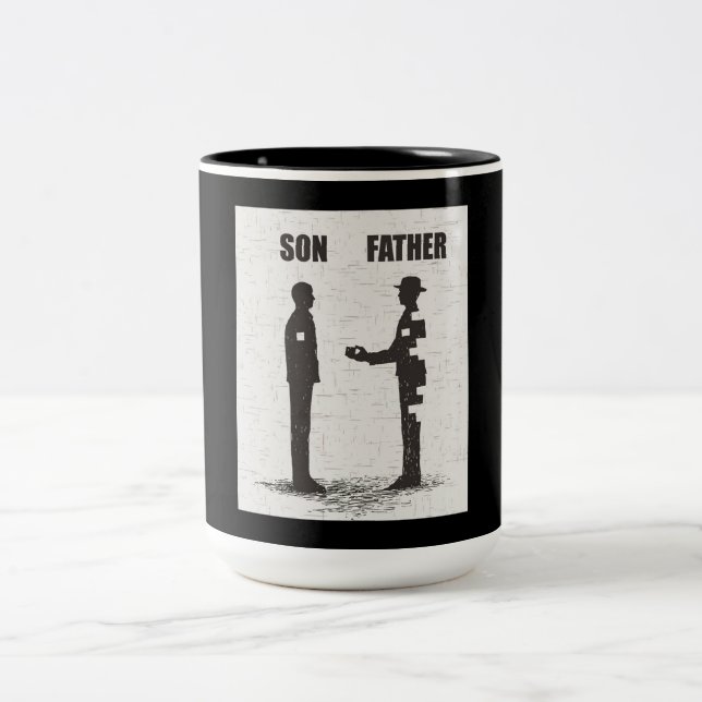 Tasse 2 Couleurs Fils Et Père (Centre)