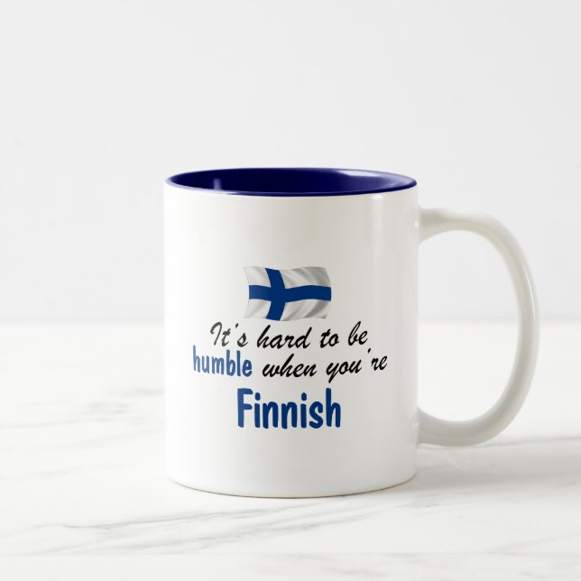 Tasse 2 Couleurs Finlandais humble (Droit)