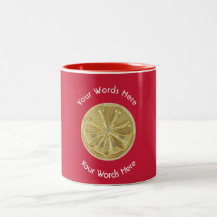 Tasse 2 Couleurs Firefighter Chef Gold Medallion