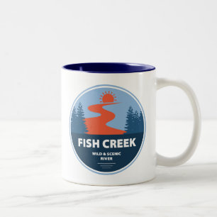 Tasse 2 Couleurs Fish Creek Wild Et Rivière Pittoresque Oregon