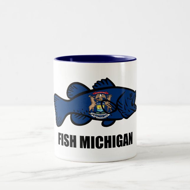 Tasse 2 Couleurs Fish Michigan (Centre)
