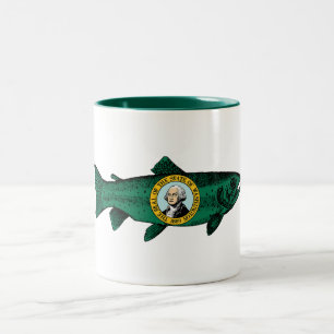 Tasse 2 Couleurs Fish Washington State Truth