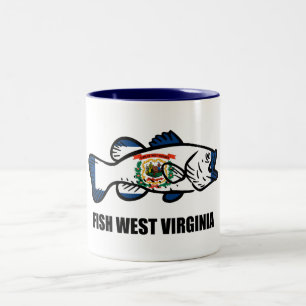 Tasse 2 Couleurs Fish West Virginia