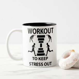 Tasse 2 Couleurs Fitness Exercice Salle De Sport