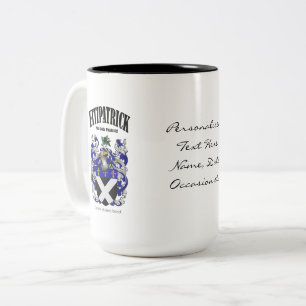 Tasse 2 Couleurs Fitzpatrick Famille Crest, Traduction & Significat