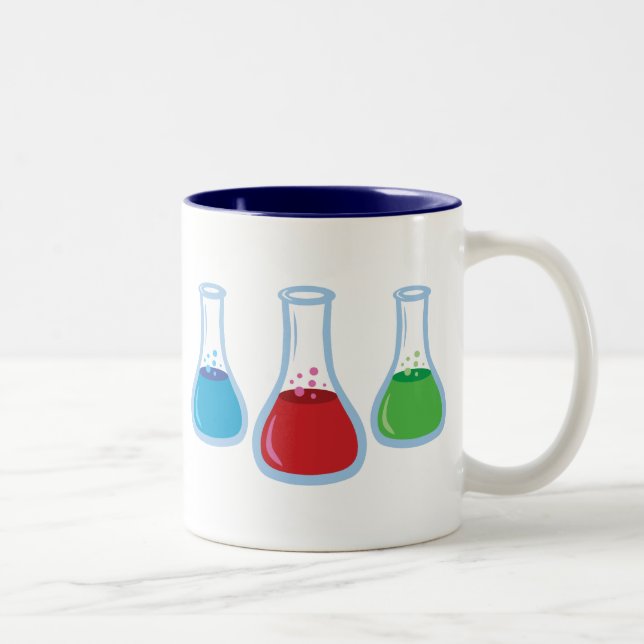 Tasse 2 Couleurs Flacons de la Science (Droit)