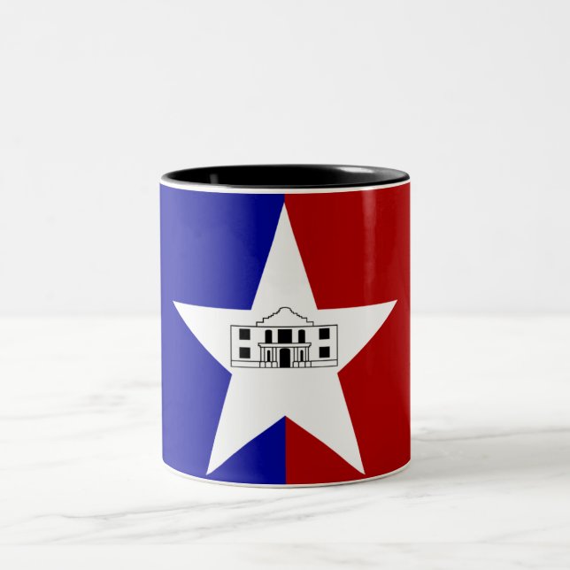 Tasse 2 Couleurs Flag de San Antonio (Centre)