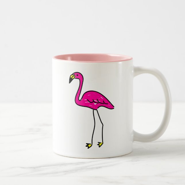 Tasse 2 Couleurs flamant (Droit)