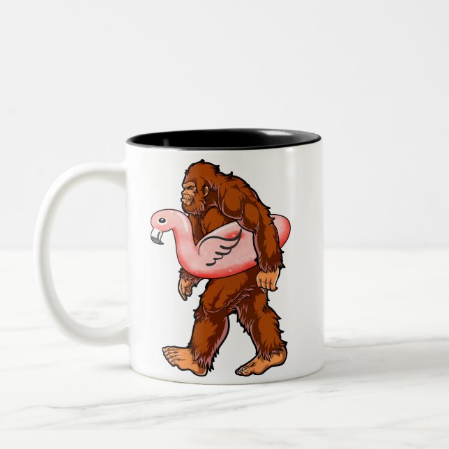 Tasse 2 Couleurs Flamant rose Bigfoot (Gauche)