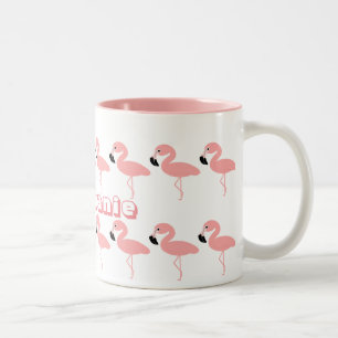 Tasse 2 Couleurs Flamant rose personnalisé