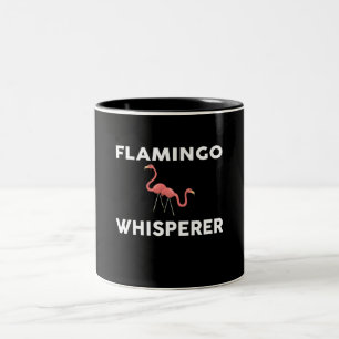 Tasse 2 Couleurs Flamant rose Whisperer Flamants roses de nouveauté