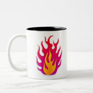 Tasse 2 Couleurs Flame Flammable Hot Fire Burning