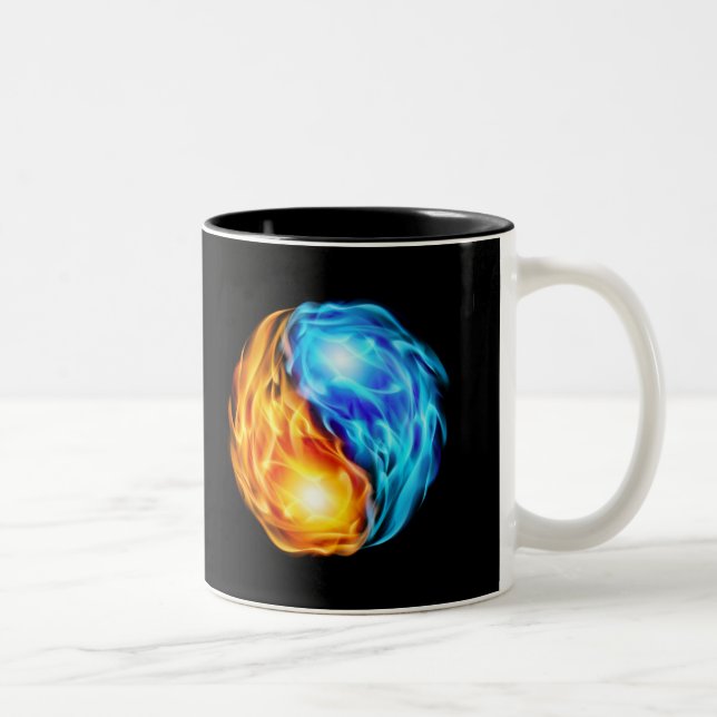 Tasse 2 Couleurs Flames jumelles (Droit)
