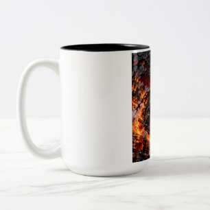 Tasse 2 Couleurs Flaming Pumpkin Biker – Halloween Hell Ride T-Shir
