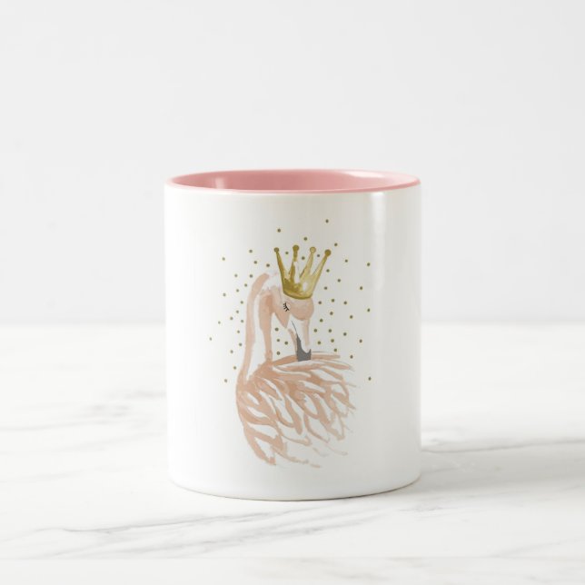 Tasse 2 Couleurs Flamingo - Flamant rose (Centre)