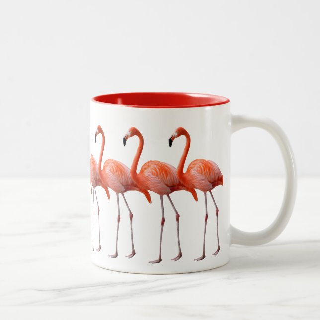 Tasse 2 Couleurs Flamingos (Droit)