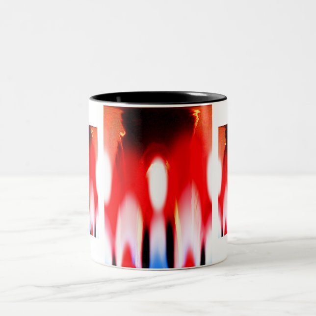 Tasse 2 Couleurs Flammes réelles (Centre)