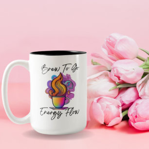 Tasse 2 Couleurs Flèche colorée de vapeur brasse pour aller flux d'