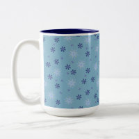 Flèche de neige bleu et blanc