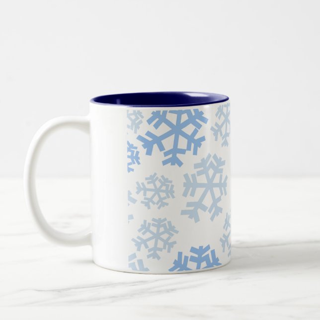 Tasse 2 Couleurs Flèche De Neige Bleu Et Blanc (Gauche)