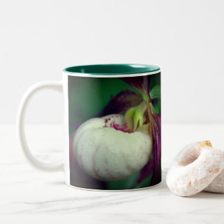 Tasse 2 Couleurs Fleur à chlipper blanche personnalisée
