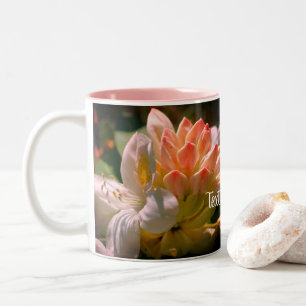 Tasse 2 Couleurs Fleur Azalée blanche personnalisée