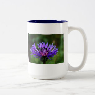 Tasse 2 Couleurs Fleur de Bleuet Fleurs de Bleuet Paix Amour Destin
