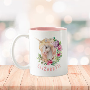 Tasse 2 Couleurs Fleur de Licorne