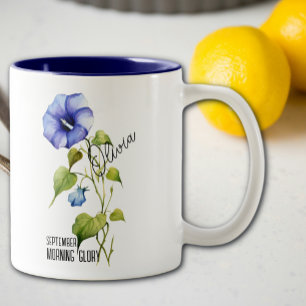 Tasse 2 Couleurs Fleur de Naissance Mois Septembre Nom de la Gloire