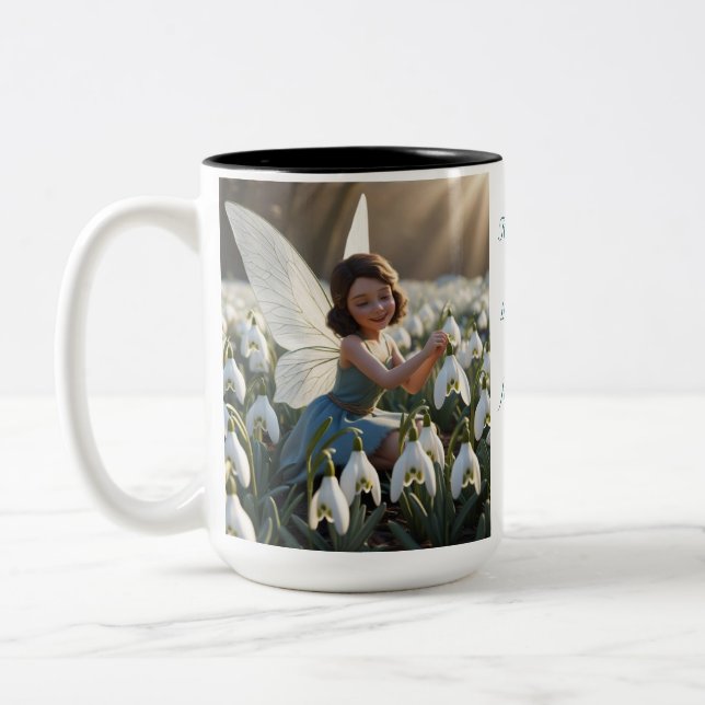 Tasse 2 Couleurs Fleur de neige (Gauche)