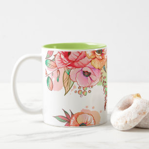 Tasse 2 Couleurs fleur de printemps