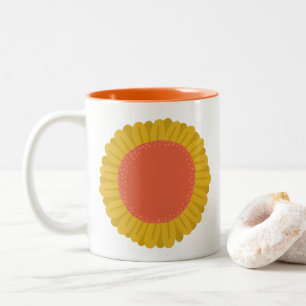 Tasse 2 Couleurs Fleur Douce Tournesol Daisy CUSTOM