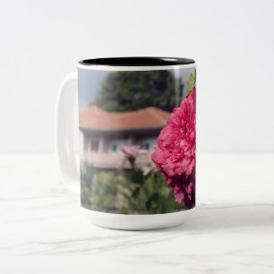 Tasse 2 Couleurs Fleur et maison Photo Musique été