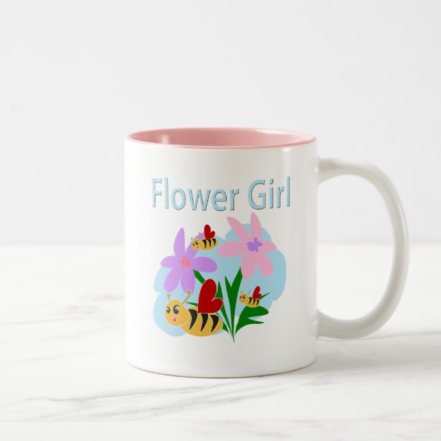 Tasse 2 Couleurs Fleur fille (Droit)