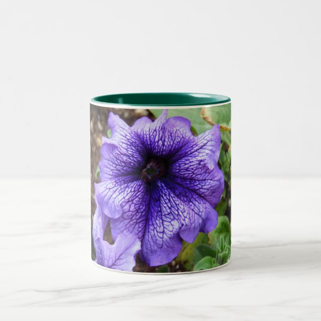 Tasse 2 Couleurs Fleur pourpre (Centre)