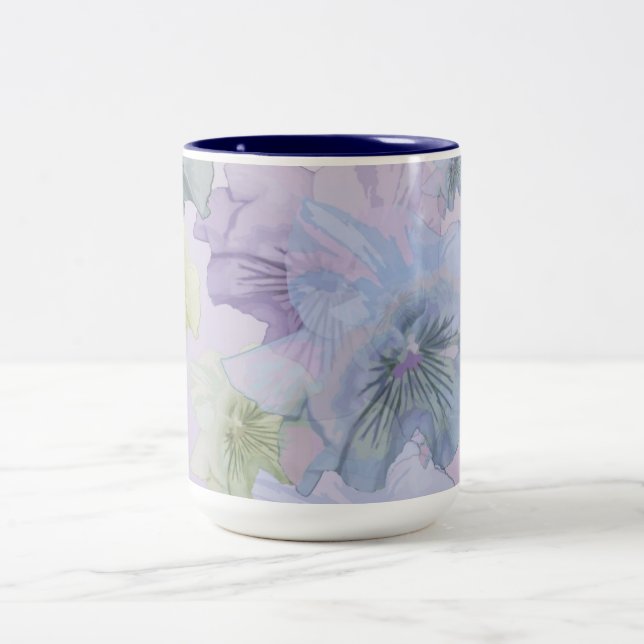 Tasse 2 Couleurs Fleurs (Centre)