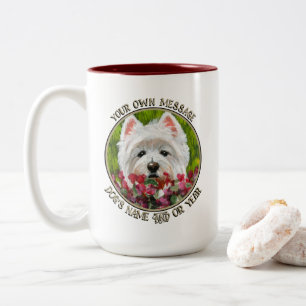 Tasse 2 Couleurs Fleurs blanches et roses