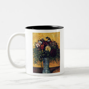 Tasse 2 Couleurs Fleurs dans un vase bleu - Paul Cezanne - c1877