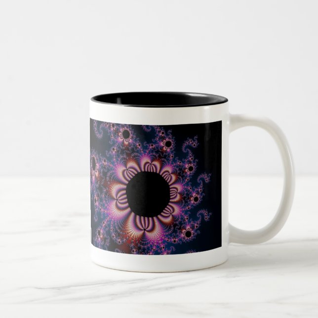 Tasse 2 Couleurs Fleurs de cactus - Fractal (Droit)