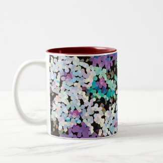 Tasse 2 Couleurs Fleurs de cristal violet