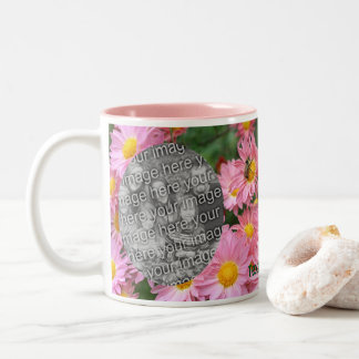 Tasse 2 Couleurs Fleurs De Faisceau Et Cadres D'Abeilles De Bumble