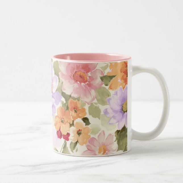 Tasse 2 Couleurs Fleurs de jardin (Droit)