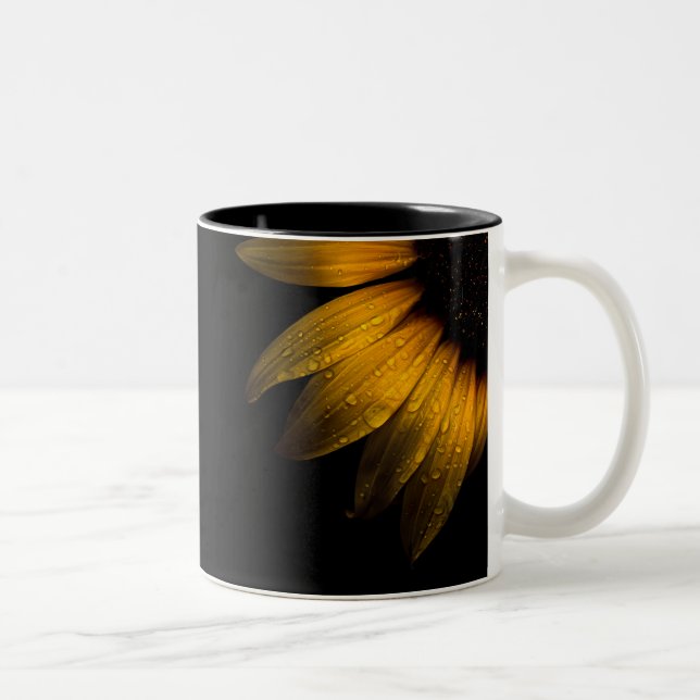 Tasse 2 Couleurs Fleurs de jardin 28 tournesol (Droit)