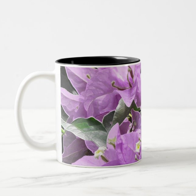 Tasse 2 Couleurs Fleurs de lavande (Gauche)