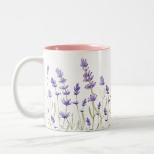 Tasse 2 Couleurs Fleurs de lavande