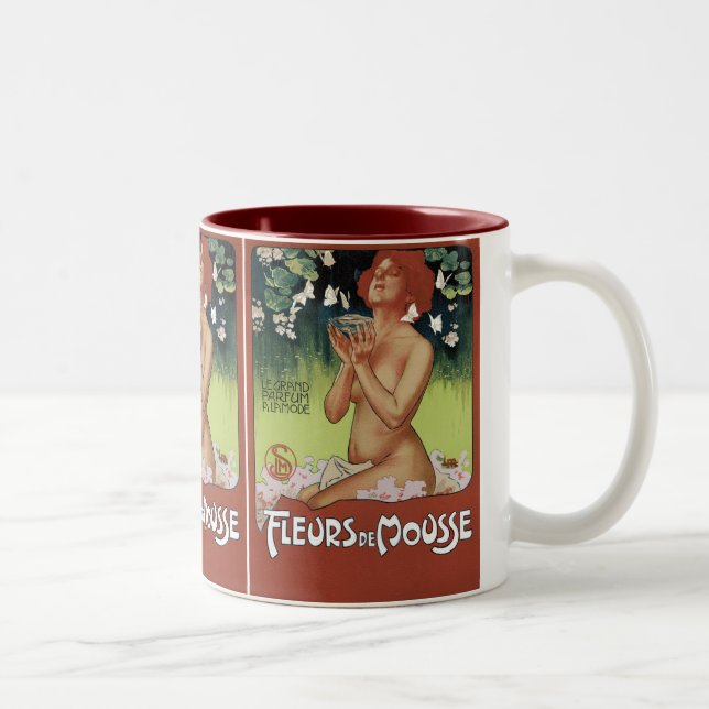 Tasse 2 Couleurs Fleurs de Mousse (Droit)