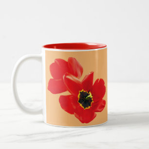 Tasse 2 Couleurs Fleurs de pavot pour maman, grand-mère famille et 